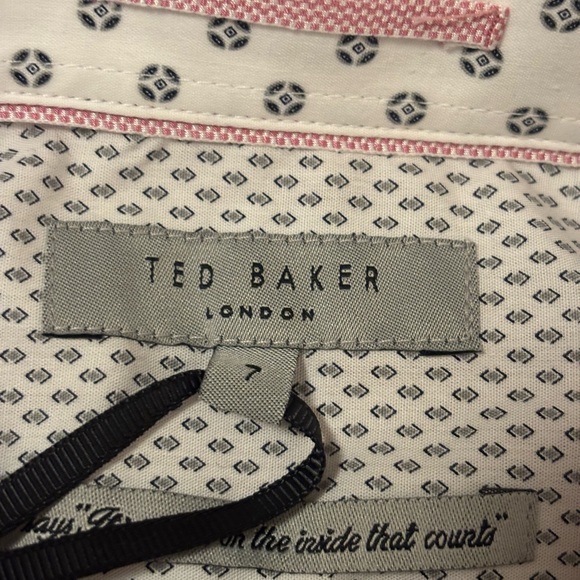 Ted Baker NWT Maroon Patterned Casual Shirt - Picture 9 of 14